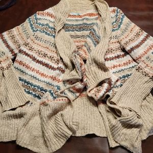 Waterfall neck sweater
